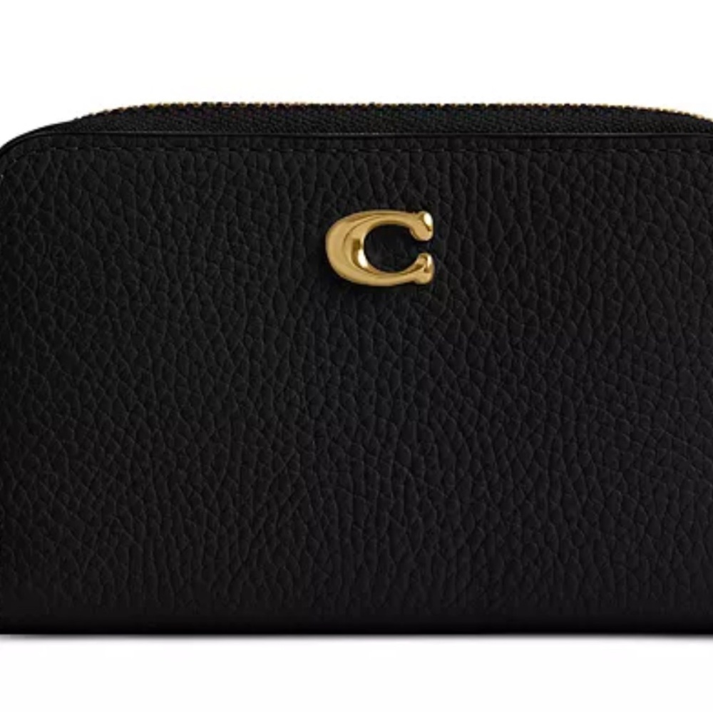 New Coach Black Leather Wallet